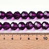 Baking Paint Transparent Glass Beads Strands DGLA-A035-T10mm-A09-5