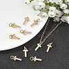 SHEGRACE Brass Micro Pave Clear Cubic Zirconia Pendants XGRQ29227-394G-T-5