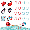6Pcs 6 Styles Medical Theme Silicone Beads Knitting Needle Protectors/Knitting Needle Stoppers DIY-NB0010-41-1