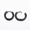 304 Stainless Steel Huggie Hoop Earrings EJEW-F111-16mm-B-2