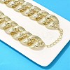 Electroplated CCB Curb Chain Necklace & Bracelets Set SJEW-G084-01G-4