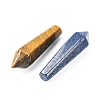 7Pcs 7 Styles Natural Mixed Gemstone Pointed Beads G-FS0005-53-4