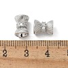 Brass Micro Pave Cubic Zirconia Beads KK-U052-22P-2