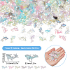 350Pcs 7 Colors Glitter Powder Resin Cabochons MRMJ-SC0001-32-2