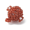 3D Glass Seed Beaded Monkey Pendants PALLOY-MZ01154-5