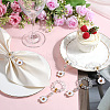 Christmas Theme Glass Beaded Napkin Rings AJEW-SC00032-5
