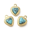 Synthetic Turquoise Charms STAS-U027-09G-05-1