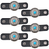 6Pcs PU Leather with Alloy Scarf Clips FIND-CL0001-84A-1