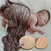 2Pcs 2 Style Single-face Printed Wooden Baby Photo Props DJEW-WH0600-002-5