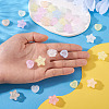 50Pcs 2 Styles Transparent Crackle Acrylic Beads OACR-TA0003-89-6