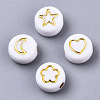 Opaque Acrylic Beads X-PACR-N006-005-2