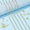 316L Surgical Stainless Steel Flat Paperclip Chains & Alloy Pendants & 304 Stainless Steel Jump Rings & Chain Extenders Kit SJEW-HS00003-4
