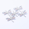 Brass Micro Pave Cubic Zirconia Pendants KK-P133-02P-NR-1