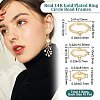 30Pcs 3 Style Brass Bead Frames KK-BBC0003-84-2
