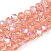 Electroplate Glass Beads Strands EGLA-A034-T1mm-L24-1