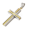 Ion Plating(IP) 304 Stainless Steel Pendants STAS-D110-31GP-2
