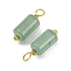 Natural Green Aventurine Cloumn Pendants STAS-H221-04G-01-2