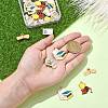 30Pcs 5 Styles Graduation Theme Alloy Enamel Pendants FIND-CJ0002-50-4