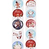 Christmas Theme Paper Self-Adhesive Stickers X-DIY-B077-01A-09-2