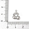 304 Stainless Steel Charms STAS-D366-08A-P-3