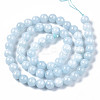 Natural Chalcedony Beads Strands G-S333-6mm-004-2