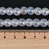 Baking Painted Electroplate Glass Beads Strands GLAA-G120-01B-4