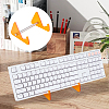 1-Tier Acrylic Keyboard Display Stands with Platinum Plated Iron Supports ODIS-WH20015-06C-03-6