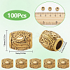 100Pcs Tibetan Style Alloy European Beads FIND-SP0002-30AG-2