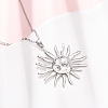 304 Stainless Steel Sun Pendant Cable Chain Necklaces for Men Women NJEW-K308-04C-P-1