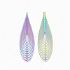 Ion Plating(IP) 304 Stainless Steel Filigree Big Pendants STAS-S108-80-2
