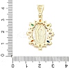 Religion Brass Pave Cubic Zirconia Pendants CU-CBA83A6-01B-G-4