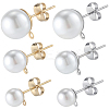 304 Stainless Steel Stud Earring Findings EJEW-SP0001-17G-7