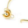 Rack Plating Brass Round Link Bangle for Women BJEW-B070-03G-3