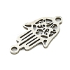 Non-Tarnish 201 Stainless Steel Hollow Connector Charms STAS-M015-16P-2