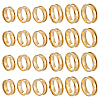 24Pcs 6 Styles 201 Stainless Steel Grooved Finger Ring Settings STAS-ME0003-12G-1