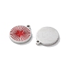 304 Stainless Steel Enamel Charms STAS-M102-23P-02-2