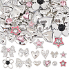 48Pcs 12 Styles Opaque Resin Cabochons RESI-SP0001-35-1