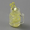 Transparent Resin Pendants RESI-WH0029-44F-1