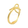 Bowknot Brass Adjustable Rings for Women RJEW-L120-016G-01-1