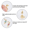 30Pcs 5 Styles 304 Stainless Steel Ball Post Stud Earring Findings STAS-PH0001-48-6