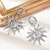 304 Stainless Steel Sun Hoop Earrings LS-EJEW-M073-01P-1
