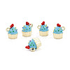 Rack Plating Alloy Enamel Charms PALLOY-N181-26KCG-01-1