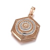 Brass Micro Pave Cubic Zirconia Jewelry Sets SJEW-F189-11KCG-2