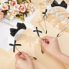 Cloth Bowknot Hair Bands for Women Girl OHAR-WH0029-12A-3
