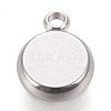 Tarnish Resistant 304 Stainless Steel Pendant Cabochon Settings LS-STAS-K202-03B-P-2
