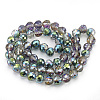 Electroplate Glass Beads Strands EGLA-T010-01E-2