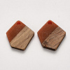 Resin & Walnut Wood Pendants RESI-S384-003A-A01-1