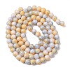 Baking Paint Glass Beads Strands DGLA-N003-8mm-C01-10