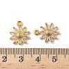 Brass Micro Pave Cubic Zirconia Pendants KK-D373-04A-G-3