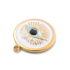 304 Stainless Steel Enamel Rhinestone Pendants RESI-R155-020G-03-2